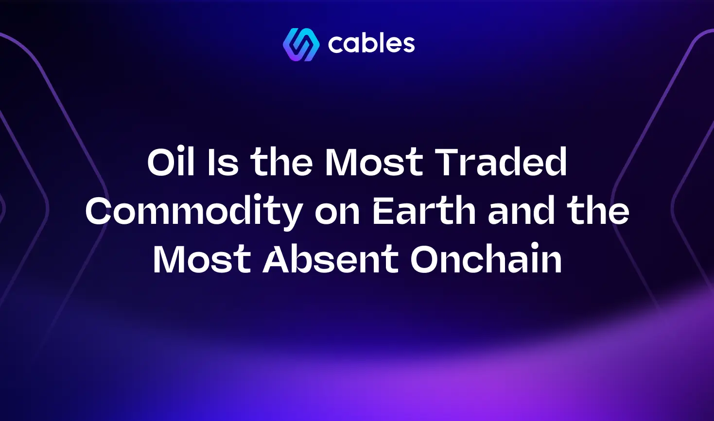 Oil Is the Most Traded Commodity on Earth and the Most Absent Onchain